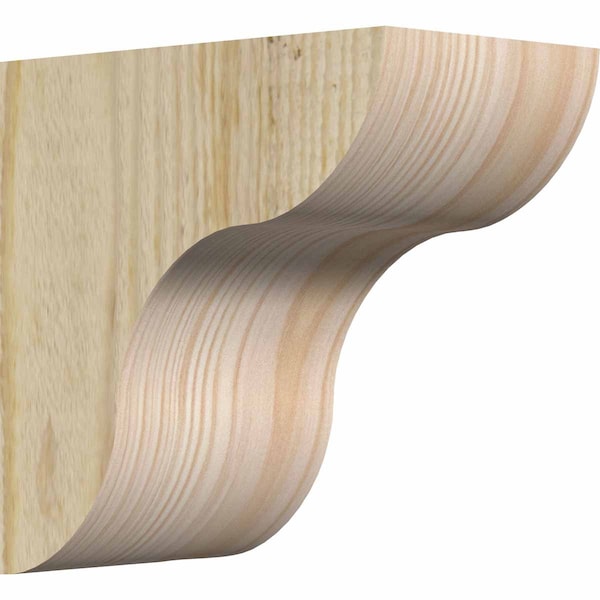 Ekena Millwork Carmel Rough Sawn Corbel, Douglas Fir, 6"W x 10"D x 10"H COR06X10X10CAR00RDF - main